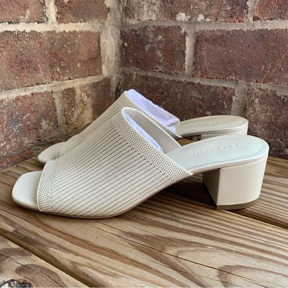Everlane Shoes Glove Mule ReKnit Leather Bone Minimalist Neutral Womens 9.5 - Picture 6 of 11